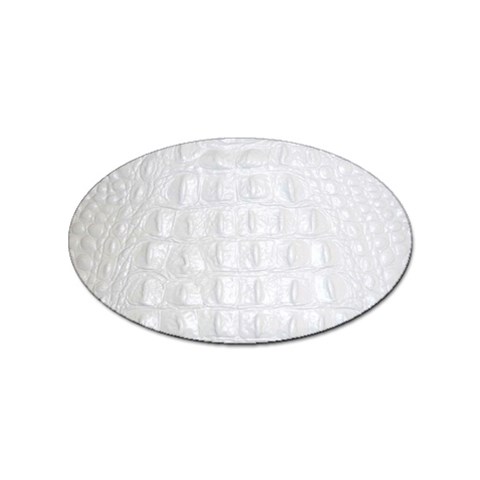 Ll Alligator White Sticker Oval (10 pack) from ArtsNow.com Front