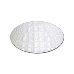 Ll Alligator White Sticker Oval (10 pack)