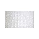 Ll Alligator White Sticker Rectangular (10 pack)