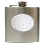 Ll Alligator White Hip Flask (6 oz)