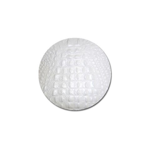 Ll Alligator White Golf Ball Marker from ArtsNow.com Front