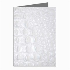 Ll Alligator White Greeting Cards (Pkg of 8) from ArtsNow.com Left