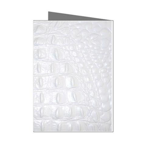 Ll Alligator White Mini Greeting Cards (Pkg of 8) from ArtsNow.com Left