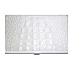 Ll Alligator White Business Card Holder