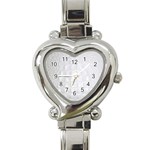 Ll Alligator White Heart Italian Charm Watch