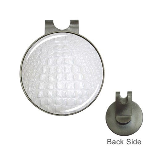 Ll Alligator White Golf Ball Marker Hat Clip from ArtsNow.com Front