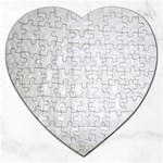 Ll Alligator White Jigsaw Puzzle (Heart)