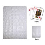 Ll Alligator White Playing Cards Single Design