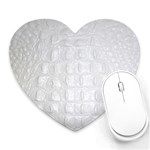 Ll Alligator White Mousepad (Heart)