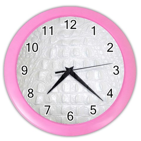 Ll Alligator White Color Wall Clock from ArtsNow.com Front