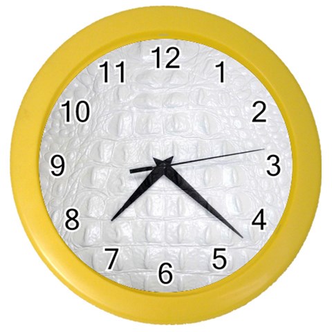 Ll Alligator White Color Wall Clock from ArtsNow.com Front