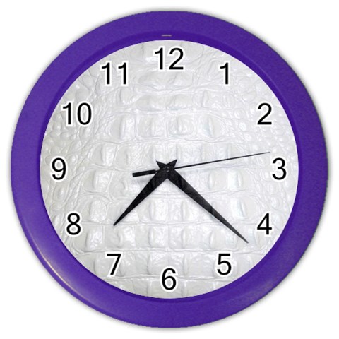 Ll Alligator White Color Wall Clock from ArtsNow.com Front