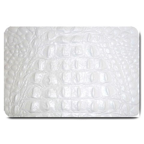 Ll Alligator White Large Doormat from ArtsNow.com 30 x20  Door Mat