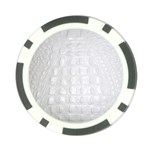 Ll Alligator White Poker Chip Card Guard