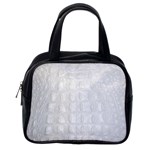 Ll Alligator White Classic Handbag (One Side)