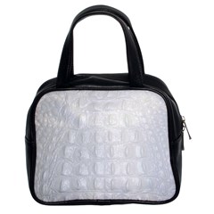 Ll Alligator White Classic Handbag (Two Sides) from ArtsNow.com Front