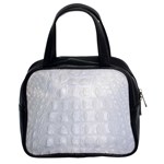 Ll Alligator White Classic Handbag (Two Sides)