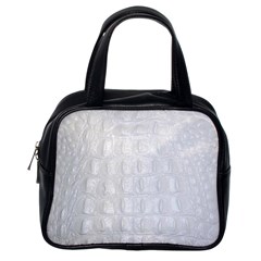 Ll Alligator White Classic Handbag (Two Sides) from ArtsNow.com Back