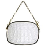 Ll Alligator White Chain Purse (One Side)