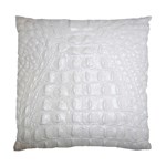 Ll Alligator White Cushion Case (One Side)