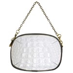 Ll Alligator White Chain Purse (Two Sides)