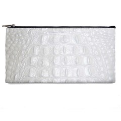 Ll Alligator White Pencil Case from ArtsNow.com Front