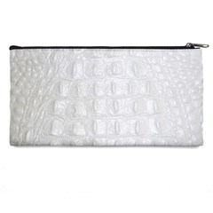 Ll Alligator White Pencil Case from ArtsNow.com Back