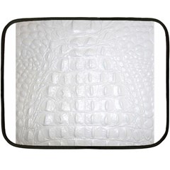 Ll Alligator White Mini Fleece Blanket(Two Sides) from ArtsNow.com 35 x27  Blanket Front