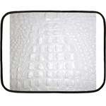 Ll Alligator White Mini Fleece Blanket(Two Sides)