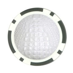 Ll Alligator White Poker Chip Card Guard (10 pack) from ArtsNow.com Front