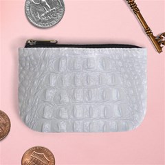 Ll Alligator White Mini Coin Purse from ArtsNow.com Front