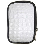 Ll Alligator White Compact Camera Leather Case