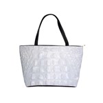 Ll Alligator White Classic Shoulder Handbag