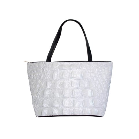 Ll Alligator White Classic Shoulder Handbag from ArtsNow.com Back