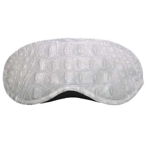 Ll Alligator White Sleeping Mask from ArtsNow.com Front