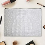 Ll Alligator White Cosmetic Bag (XL)