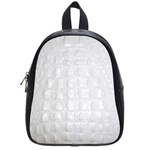 Ll Alligator White School Bag (Small)