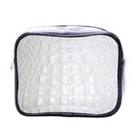 Ll Alligator White Mini Toiletries Bag (One Side)