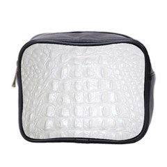 Ll Alligator White Mini Toiletries Bag (Two Sides) from ArtsNow.com Front