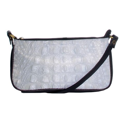 Ll Alligator White Shoulder Clutch Bag from ArtsNow.com Front