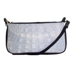 Ll Alligator White Shoulder Clutch Bag