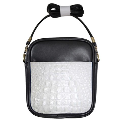 Ll Alligator White Girls Sling Bag from ArtsNow.com Front