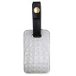 Ll Alligator White Luggage Tag (one side)