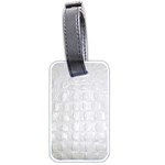 Ll Alligator White Luggage Tag (two sides)