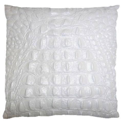 Ll Alligator White Large Cushion Case (One Side) from ArtsNow.com Front