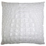 Ll Alligator White Large Cushion Case (One Side)