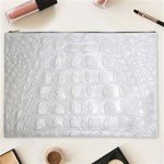 Ll Alligator White Cosmetic Bag (XXL)