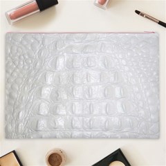 Ll Alligator White Cosmetic Bag (XXL) from ArtsNow.com Back