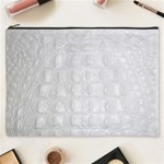 Ll Alligator White Cosmetic Bag (XXXL)