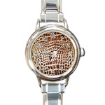 Ll Alligator Macro Round Italian Charm Watch